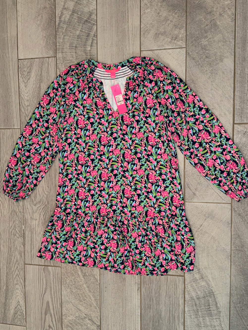 NWT Lilly Pulitzer Lucee Long Sleeve Dress Garden Variety S